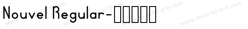 Nouvel Regular字体转换